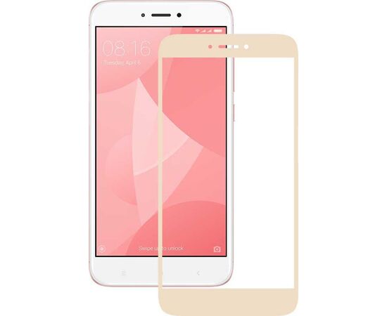 Придбати Защитное стекло Mocolo 2.5D Full Cover Tempered Glass Xiaomi Redmi 4x Gold, image , характеристики, відгуки