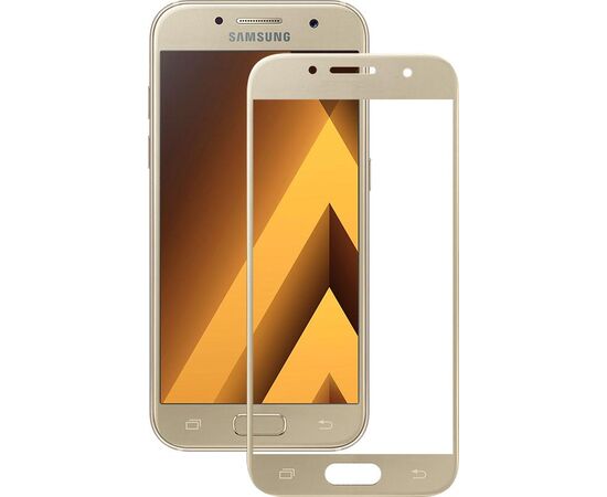 Придбати Защитное стекло Mocolo 3D Full Cover Tempered Glass Samsung Galaxy A3 2017 (A320) Gold, image , характеристики, відгуки