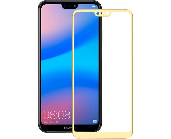 Купить Защитное стекло Mocolo 2.5D Full Cover Tempered Glass Huawei P20 lite full glue Gold, фото , характеристики, отзывы