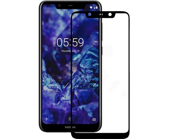 Придбати Защитное стекло Mocolo 2.5D Full Cover Tempered Glass Nokia 5.1 Plus Black, image , характеристики, відгуки