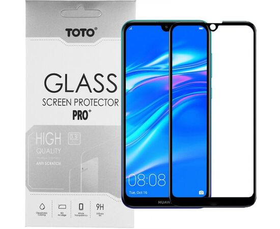 Придбати Защитное стекло TOTO 5D Full Cover Tempered Glass Huawei Y7 2019 Black, image , характеристики, відгуки