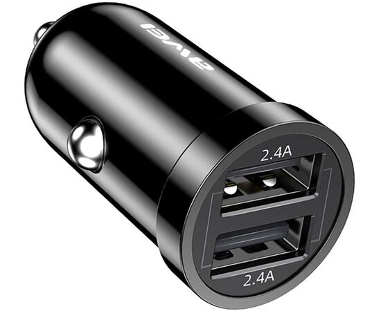 Купить Автомобильное зарядное устройство AWEI C-826 Quick Charge 3.0 2USB Black, фото , характеристики, отзывы