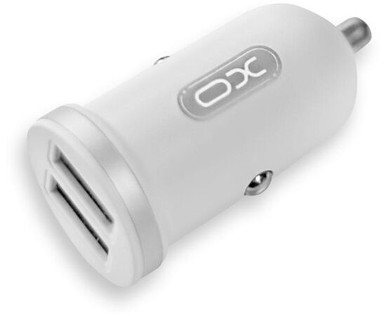 Придбати Автомобильное зарядное устройство XO TZ08 2.1A/2 USB MicroUSB Cable White, image , характеристики, відгуки