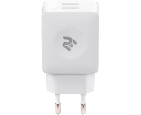 Придбати Сетевое зарядное устройство 2Е Wall Charger 2xUSB 2.1A White, image , характеристики, відгуки