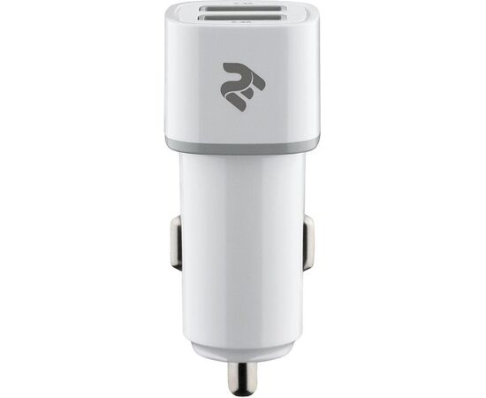 Купить Автомобильное зарядное устройство 2E Dual USB Car Charger 2.4A&2.4A White, фото , характеристики, отзывы