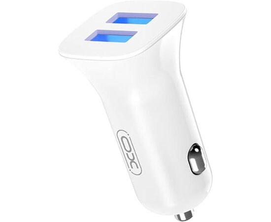 Придбати Автомобильное зарядное устройство XO TZ10/CC31 2.4A/2 USB White, image , характеристики, відгуки