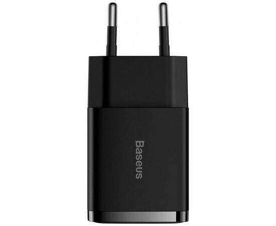 Придбати Сетевое зарядное устройство Baseus Compact Charger 2USB 10.5W EU Black, image , характеристики, відгуки