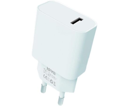 Придбати Сетевое зарядное устройство BIVA HC-06 1USB 12W Wall Charger White, image , характеристики, відгуки