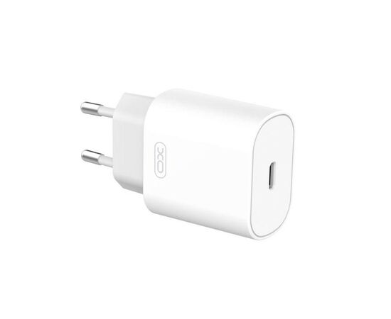 Придбати Сетевое зарядное устройство XO L91 25W TYPE-C fast charger + Lightning cable White, image , характеристики, відгуки