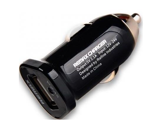 Купить Автомобильное зарядное устройство Remax 2.1 A Car Charger Black, фото , характеристики, отзывы