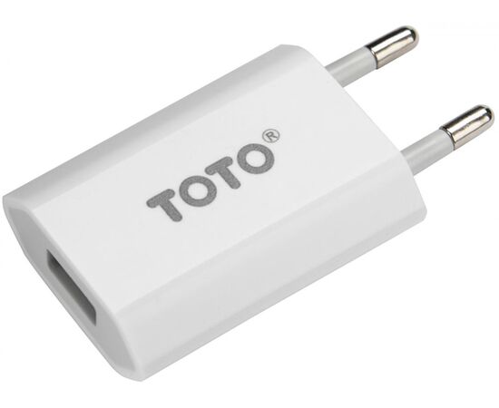 Купить Сетевое зарядное устройство TOTO TZV-44 Travel charger 1USB 1A White, фото , характеристики, отзывы