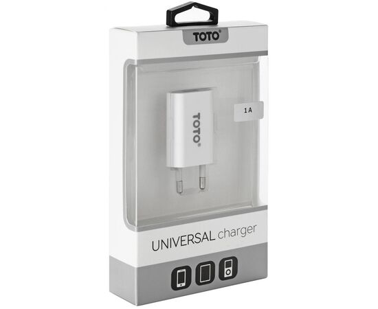 Купить Сетевое зарядное устройство TOTO TZV-44 Travel charger 1USB 1A White, фото , изображение 3, характеристики, отзывы