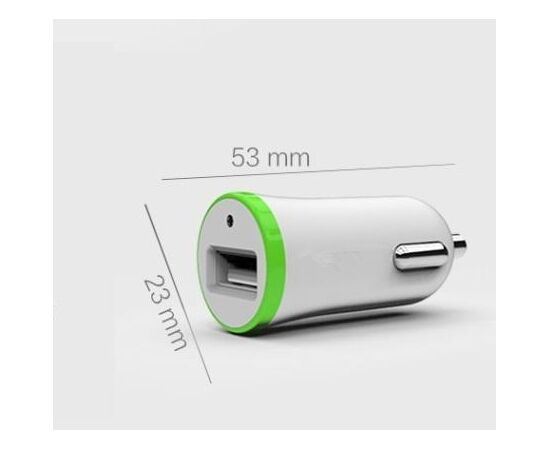 Купить Автомобильное зарядное устройство TOTO TZR-10 Car charger 1USB 2,1A White, фото , характеристики, отзывы