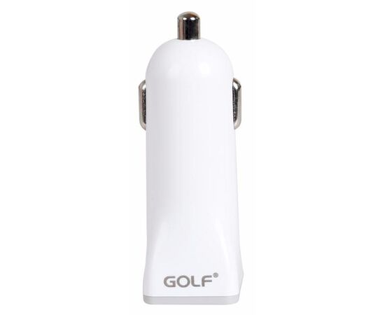 Купить Автомобильное зарядное устройство GOLF GF-C1 Car charger + Micro cable 1USB 1A White, фото , изображение 2, характеристики, отзывы