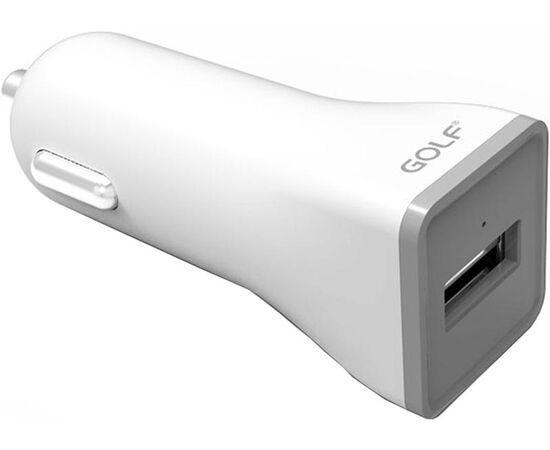 Купить Автомобильное зарядное устройство GOLF GF-C1 Car charger + Micro cable 1USB 1A White, фото , изображение 3, характеристики, отзывы