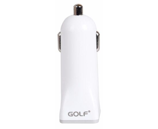 Купить Автомобильное зарядное устройство GOLF GF-C1 Car charger + Lightning cable 1USB 1A White, фото , изображение 2, характеристики, отзывы