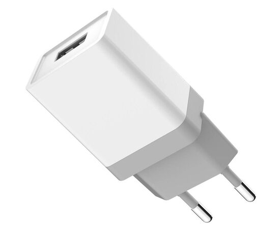 Придбати Сетевое зарядное устройство GOLF GF-U1 Travel charger + Lightning cable 1USB 1A White, image , характеристики, відгуки