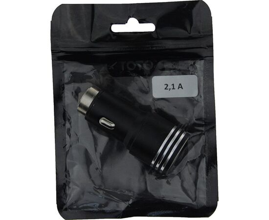 Купить Автомобильное зарядное устройство TOTO TZZ-55 Car charger 2USB 2,1A Black, фото , характеристики, отзывы