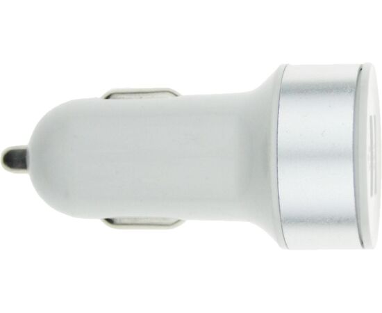 Купить Автомобильное зарядное устройство TOTO TZZ-58 Car charger metal 2USB 2,1A Silver, фото , изображение 2, характеристики, отзывы