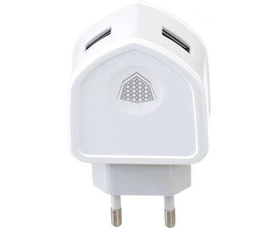 Придбати Сетевое зарядное устройство INKAX CD-18 Travel charger + Lightning cable 2USB 2.1A White, image , зображення 2, характеристики, відгуки