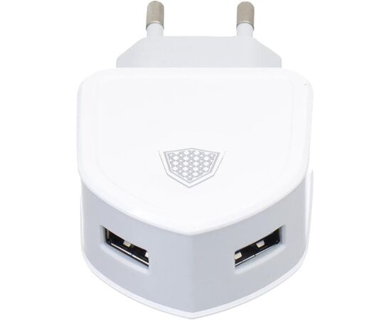 Придбати Сетевое зарядное устройство INKAX CD-18 Travel charger + Lightning cable 2USB 2.1A White, image , зображення 3, характеристики, відгуки