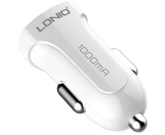 Придбати Автомобильное зарядное устройство LDNIO DL-C17 Car charger 1USB 1A + MicroUsb cable White, image , зображення 2, характеристики, відгуки