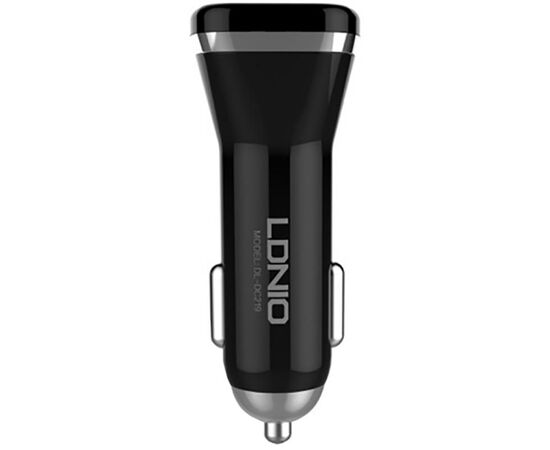 Купить Автомобильное зарядное устройство LDNIO DL-C219 Car charger 2USB 2.1A + Lightning cable Black, фото , характеристики, отзывы