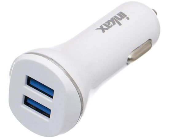 Купить Автомобильное зарядное устройство INKAX CD-12 Car charger + Micro cable 2USB 2.1A White, фото , изображение 4, характеристики, отзывы