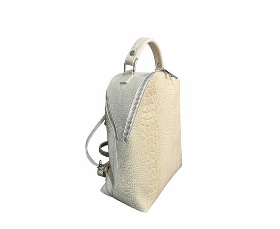 Купить Кожаная сумка Italian Bags Рюкзак Italian Bags 1057_beige Кожаный Бежевый, фото , изображение 2, характеристики, отзывы