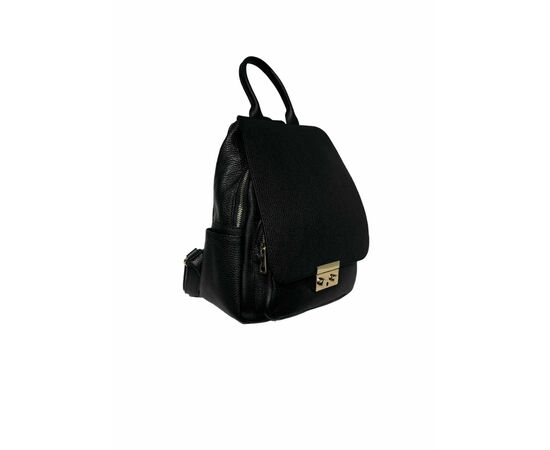 Купить Кожаная сумка Italian Bags Рюкзак Italian Bags 111019_black Кожаный Черный, фото , изображение 2, характеристики, отзывы