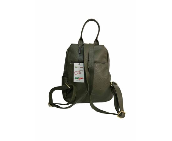 Купить Кожаная сумка Italian Bags Рюкзак Italian Bags 111019_green Кожаный Зеленый, фото , изображение 3, характеристики, отзывы