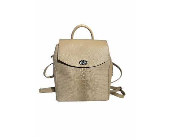 Купить Кожаная сумка Italian Bags Рюкзак Italian Bags 111056_taupe Кожаный Серо-коричневый, фото , характеристики, отзывы