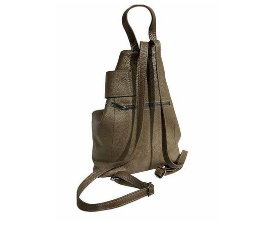 Купить Кожаная сумка Italian Bags Рюкзак Italian Bags 11307_taupe Кожаный Серо-коричневый, фото , изображение 2, характеристики, отзывы