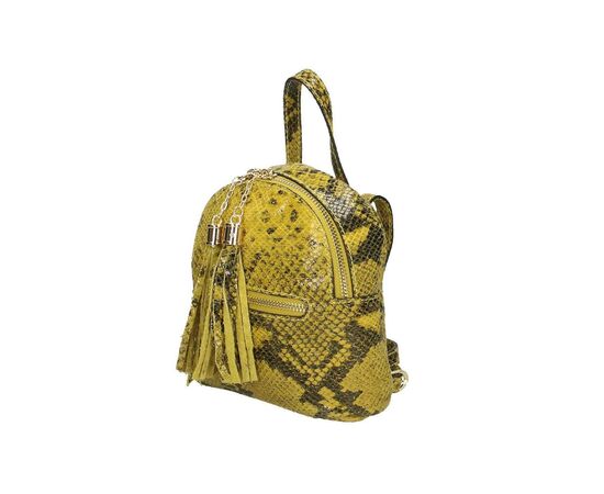 Купить Кожаная сумка Italian Bags Рюкзак Italian Bags 188432_yellow Кожаный Желтый, фото , изображение 2, характеристики, отзывы