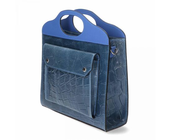 Купить Кожаная сумка Italian Bags Деловая Сумка Italian Bags 11100_blue Кожаная Синий, фото , изображение 2, характеристики, отзывы