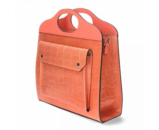 Купить Кожаная сумка Italian Bags Деловая Сумка Italian Bags 11100_corale Кожаная Kоралловый, фото , изображение 2, характеристики, отзывы