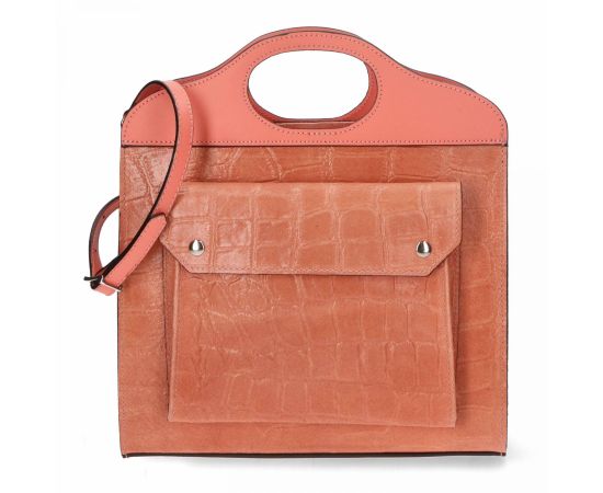 Купить Кожаная сумка Italian Bags Деловая Сумка Italian Bags 11100_corale Кожаная Kоралловый, фото , изображение 5, характеристики, отзывы