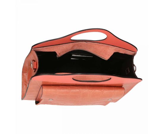 Купить Кожаная сумка Italian Bags Деловая Сумка Italian Bags 11100_corale Кожаная Kоралловый, фото , изображение 6, характеристики, отзывы