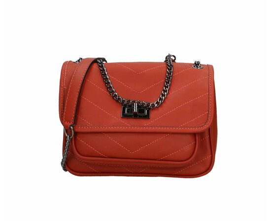 Купить Кожаная сумка Italian Bags Клатч Italian Bags 11694_papaya Кожаный Оранжевый, фото , изображение 2, характеристики, отзывы