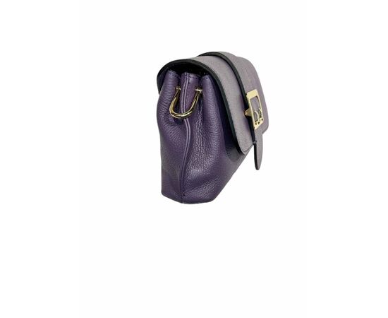 Купить Кожаная сумка Italian Bags Клатч Italian Bags 11696_viola Кожаный Синий, фото , изображение 2, характеристики, отзывы