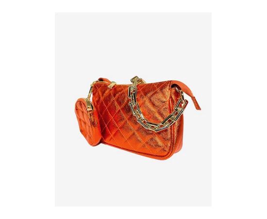 Купить Кожаная сумка Italian Bags Клатч Italian Bags 11718_orange Кожаный Оранжевый, фото , изображение 2, характеристики, отзывы