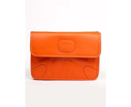 Купить Кожаная сумка Italian Bags Клатч Italian Bags 11725_orange Кожаный Оранжевый, фото , характеристики, отзывы