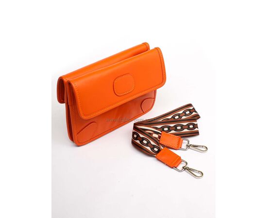 Купить Кожаная сумка Italian Bags Клатч Italian Bags 11725_orange Кожаный Оранжевый, фото , изображение 5, характеристики, отзывы