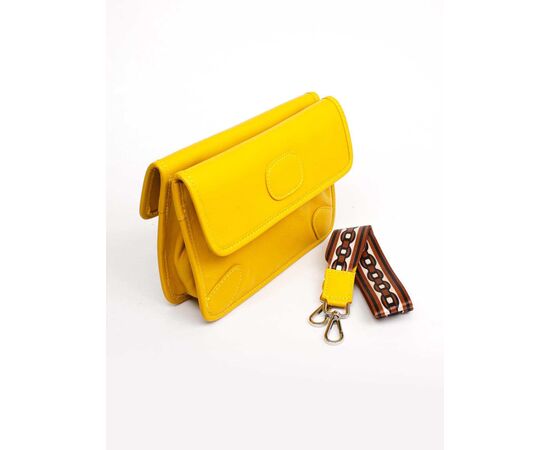 Купить Кожаная сумка Italian Bags Клатч Italian Bags 11725_yellow Кожаный Желтый, фото , изображение 3, характеристики, отзывы