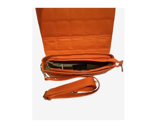 Купить Кожаная сумка Italian Bags Клатч Italian Bags 11813_orange Кожаный Оранжевый, фото , изображение 4, характеристики, отзывы