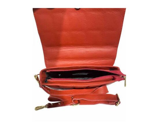 Купить Кожаная сумка Italian Bags Клатч Italian Bags 11813_papaya Кожаный Оранжевый, фото , изображение 4, характеристики, отзывы