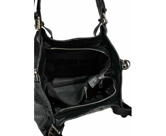 Купить Кожаная сумка Italian Bags Сумка На Каждый День Italian Bags 11875_black Кожаная Черный, фото , изображение 4, характеристики, отзывы