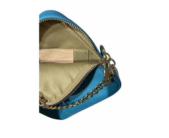 Купить Кожаная сумка Italian Bags Клатч Italian Bags 11890_sky Кожаный Синий, фото , изображение 3, характеристики, отзывы