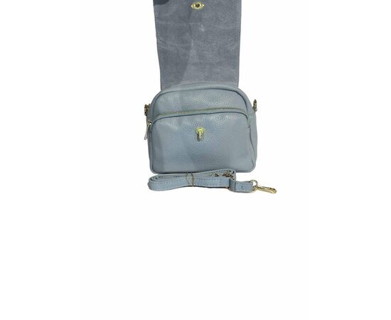 Придбати Кожаная сумка Italian Bags Клатч Italian Bags 11946_sky Кожаный Синий, image , зображення 4, характеристики, відгуки