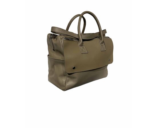 Купить Кожаная сумка Italian Bags Деловая Сумка Italian Bags 11948_taupe Кожаная Серо-коричневый, фото , изображение 2, характеристики, отзывы